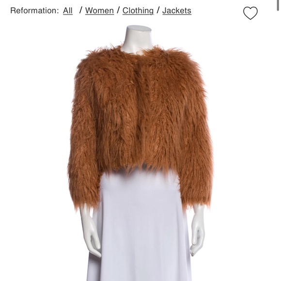 Reformation faux fur jacket - Picture 1 of 1